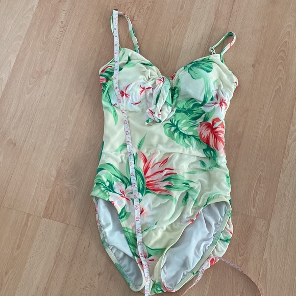 80s Christina floral small bathing suit - Picture 7 of 12